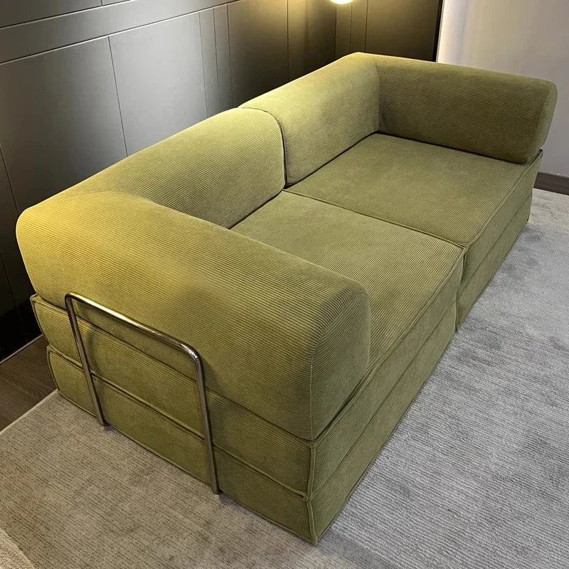 Multifunctional Vacuum Compression Sofa Bed - Modular Fabric Combination for Living Room and Bedroom