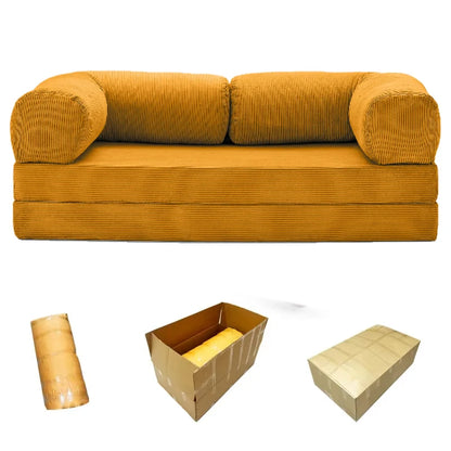 Multifunctional Vacuum Compression Sofa Bed - Modular Fabric Combination for Living Room and Bedroom
